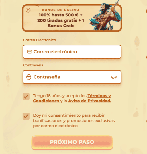 REGISTRO Posido casino